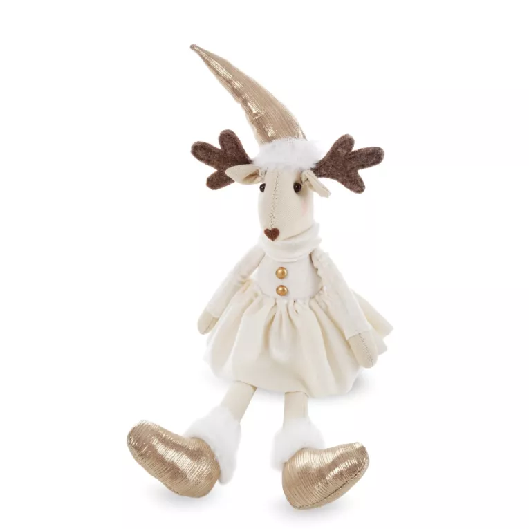 Figurka dekoracyjna  świąteczna urocza siedząca SARENKA Eurofirany