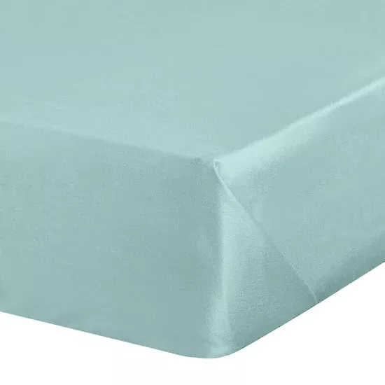 Prześcieradło gładkie bez gumki 160x210 cm z satyny bawełnianej kolor miętowy 125 g/m2 NOVA Eurofirany