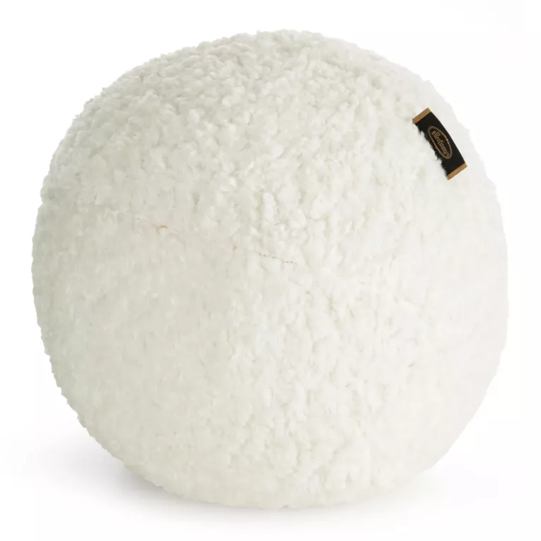 Poduszka w formie kuli średnica 24 cm z tkaniny typu bukla kremowa BUKLA 09 Eurofirany