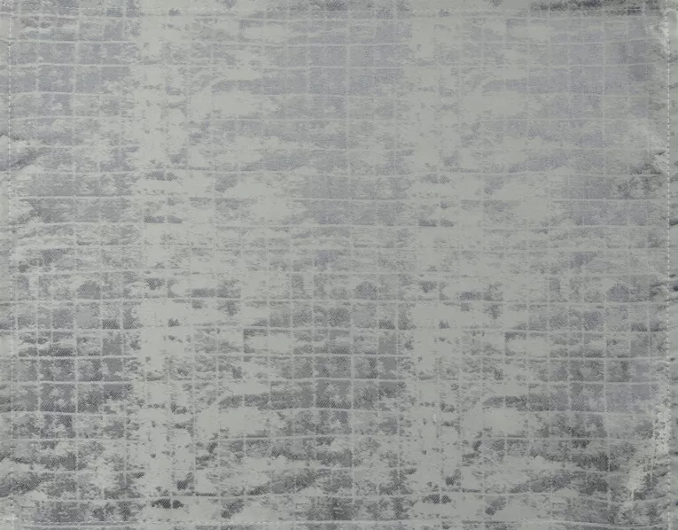 Komplet serwet 4 szt 30x40 cm srebrny żakardowy ALINA z subtelnym delikatnym wzorem przecierki