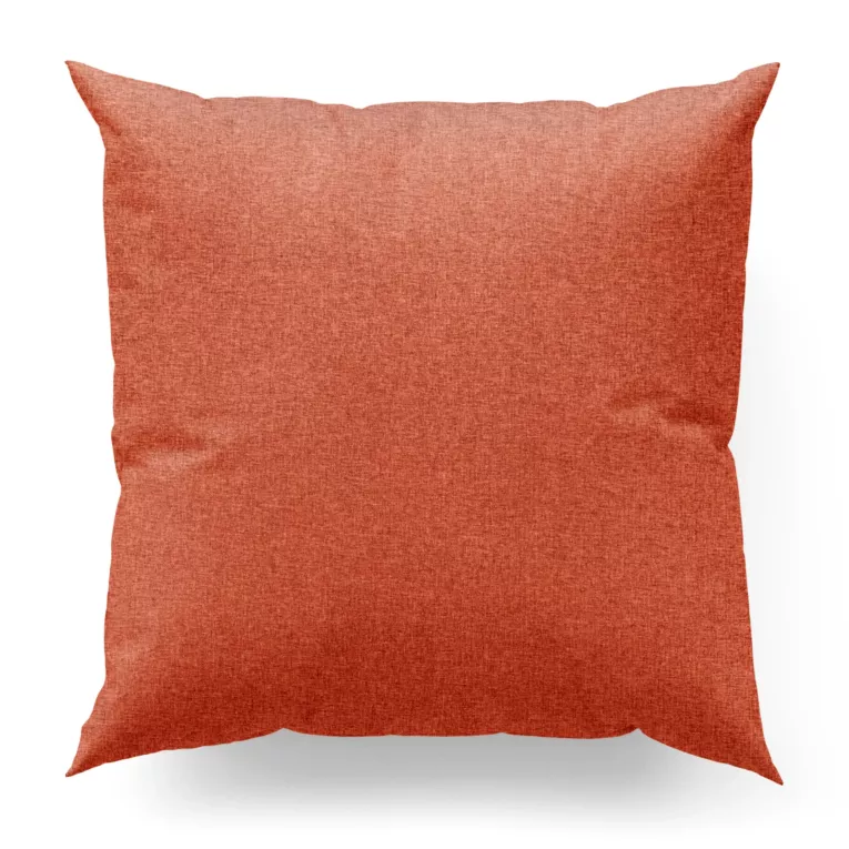 Poszewka szyta ceglasta z tkaniny trudnopalnej, zaciemniającej, typu blackout z efektem melanżu