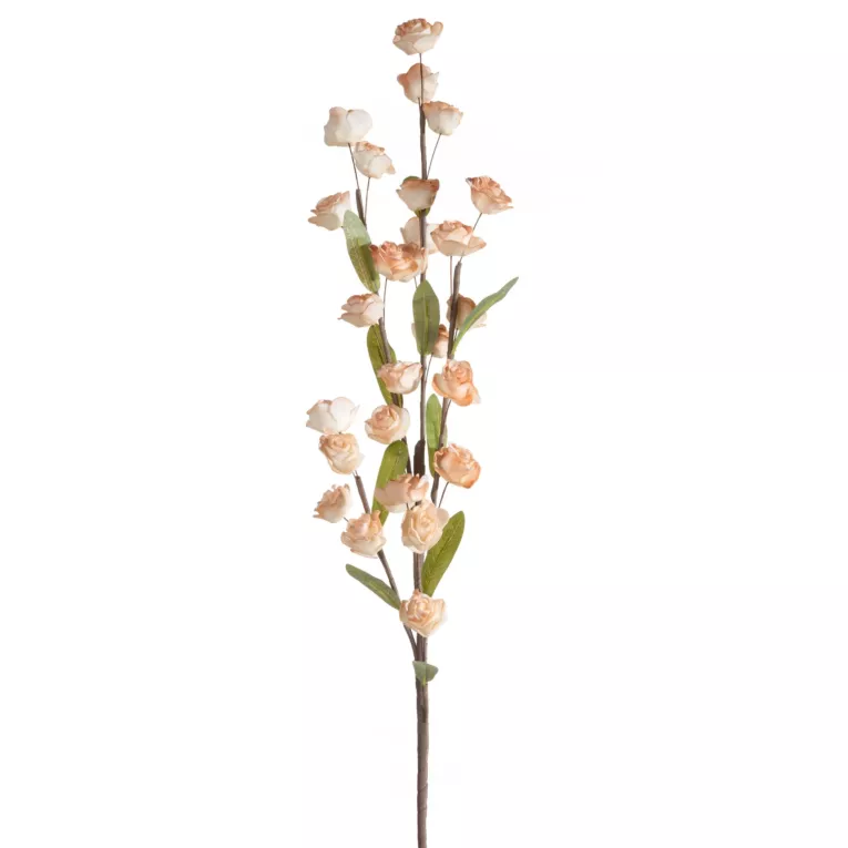 Kwiat sztuczny jasnopomarańczowy z plastycznej pianki foamiran 90 cm Eurofirany