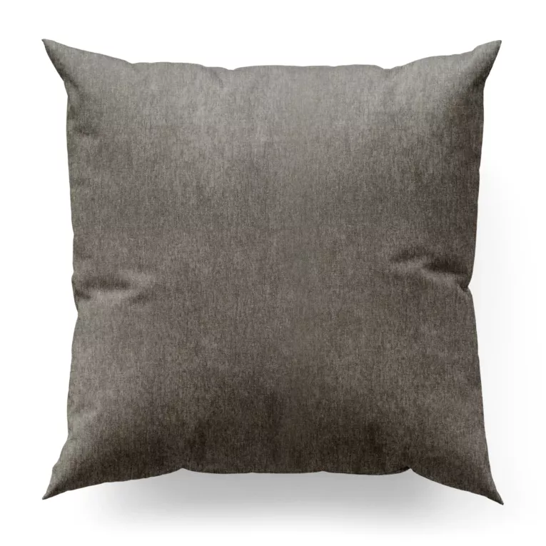 Poszewka na wymiar szara z tkaniny o szenilowej strukturze