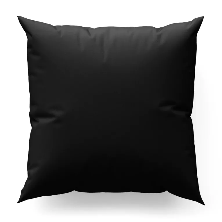 Poszewka szyta czarna z miękkiej tkaniny welwetowej