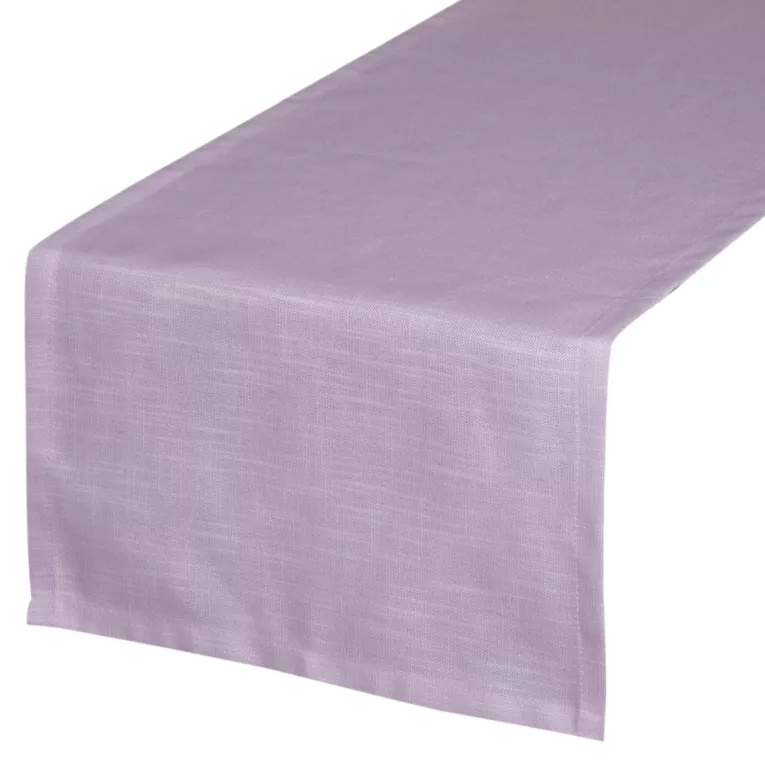Bieżnik na stół jasnofioletowy 40x140 cm SUMMER 11 z gładkiej i miękkiej tkaniny