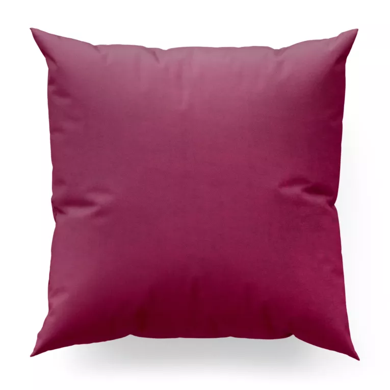 Poszewka szyta ITALIA bordowa z tkaniny welwetowej o delikatnym połysku