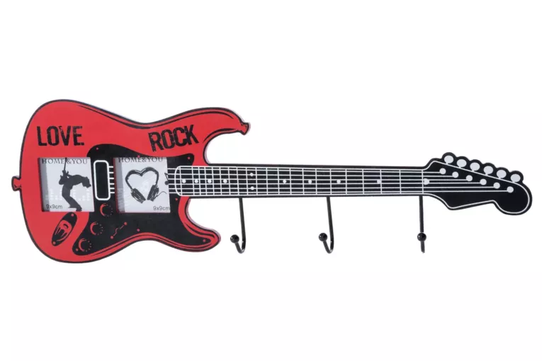 Ramka na zdjęcia + wieszak LONY w kształcie gitary Eurofirany