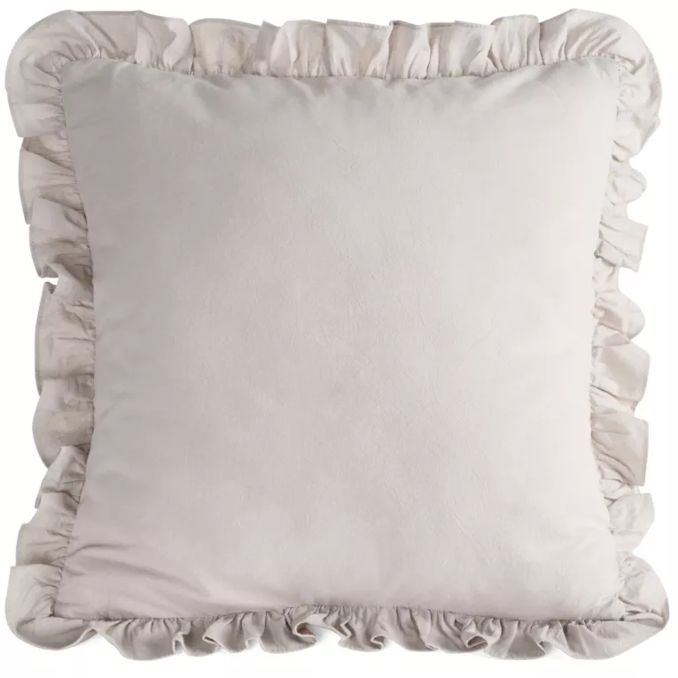 Poszewka na poduszkę 45x45 cm bawełniana z ozdobną falbanką Eurofirany