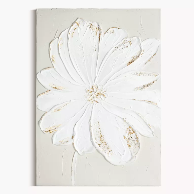 Obraz kwiat ręcznie malowany na płótnie Eurofirany