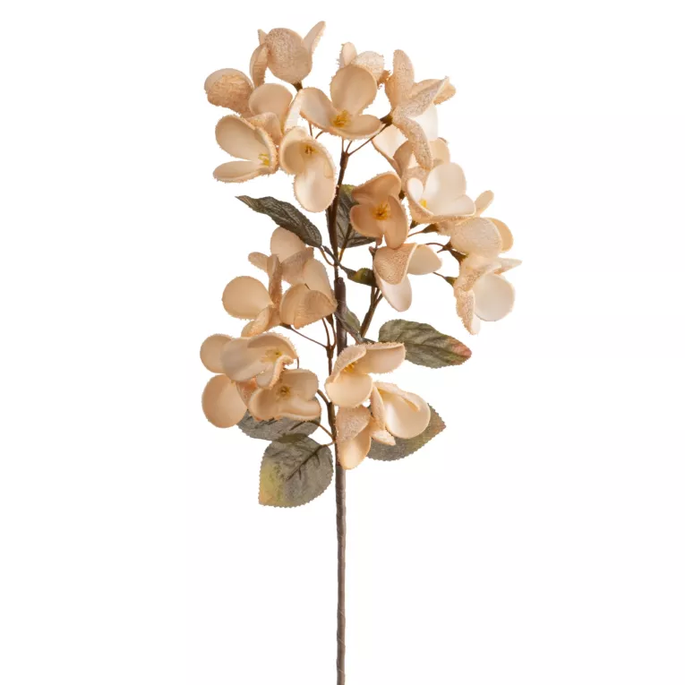 Kwiat sztuczny jasnobeżowy z plastycznej pianki foamiran 70 cm Eurofirany