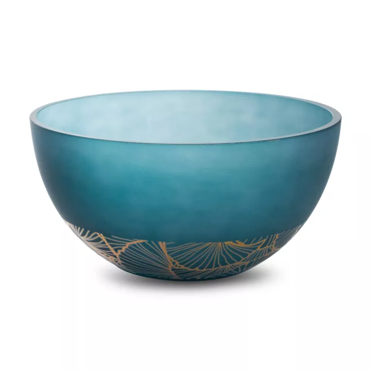 Misa dekoracyjna MUSA 3 granatowa szklana o klasycznym kształcie Limited Collection Eurofirany