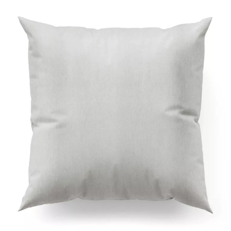 Poszewka na wymiar jasnosrebrna z tkaniny o szenilowej strukturze