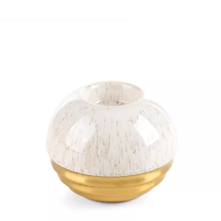 Świecznik dekoracyjny ARI ze złotymi akcentami Eurofirany
