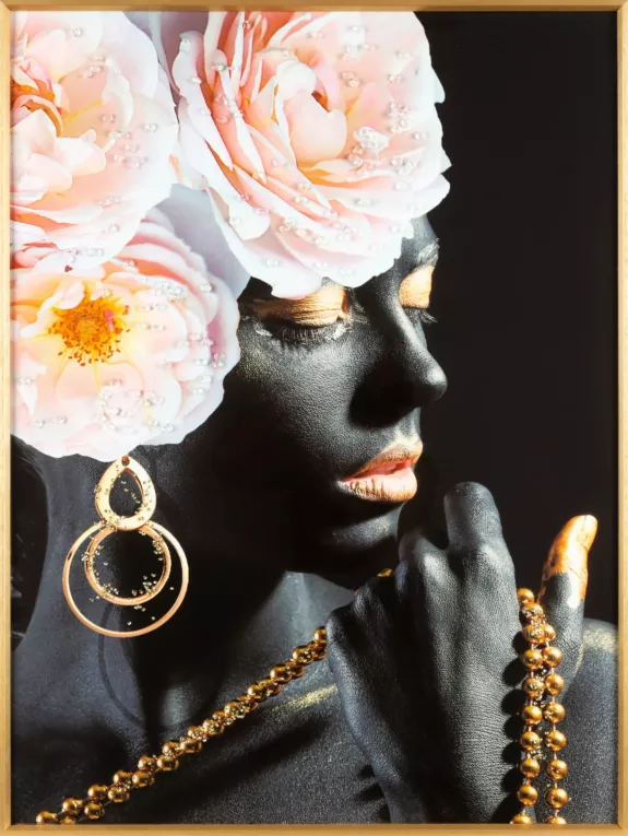 Obraz ręcznie malowany portret kobiety Eurofirany