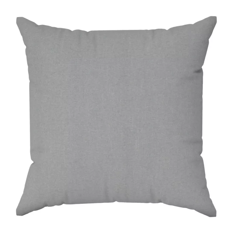 Poszewka szyta srebrna z miękkiej tkaniny o welurowej strukturze