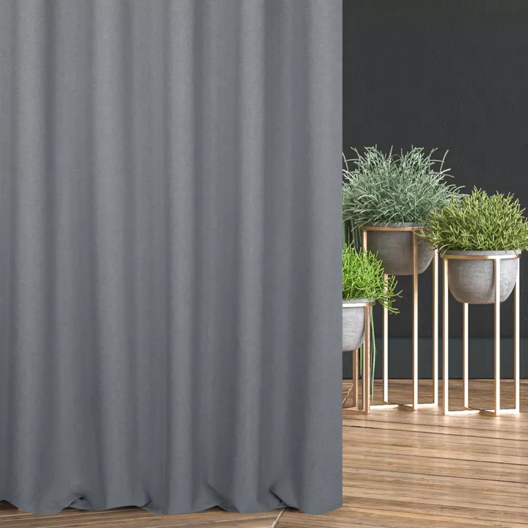 Tkanina zasłonowa 100% zaciemnienia z widocznym splotem Eurofirany