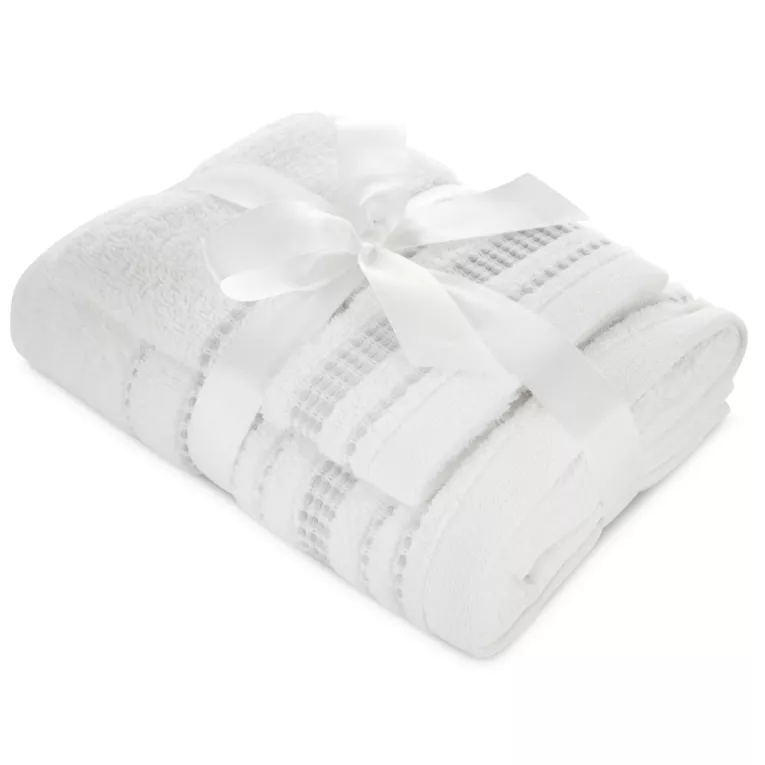 Zestaw ręczników bawełnianych 2 szt kolor biały 500 g/m2 NEL JOLY Eurofirany