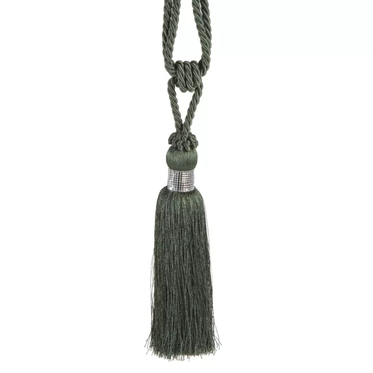 Chwosty, upinacze do zasłon kolor zielony 58 cm 1 szt