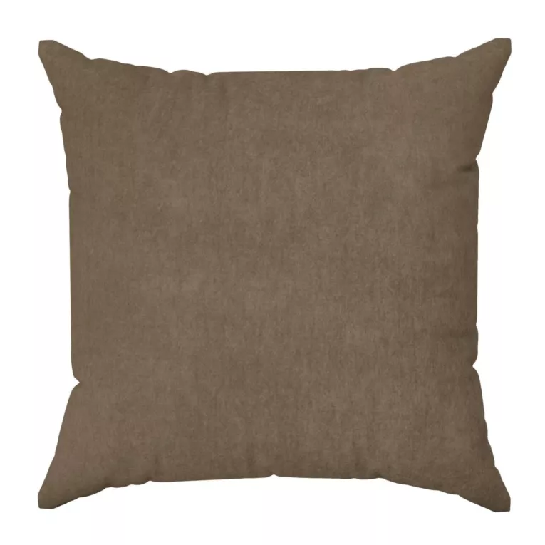 Poszewka szyta DORA - HIT brązowa z miękkiej tkaniny o welurowej strukturze