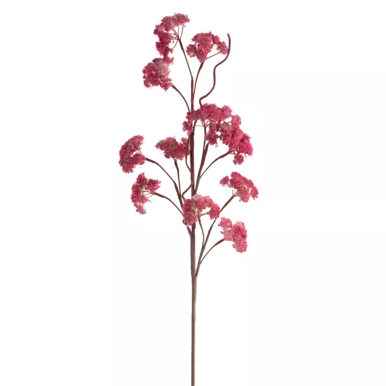 Kwiat sztuczny ciemnoróżowy z plastycznej pianki foamiran 75 cm Eurofirany