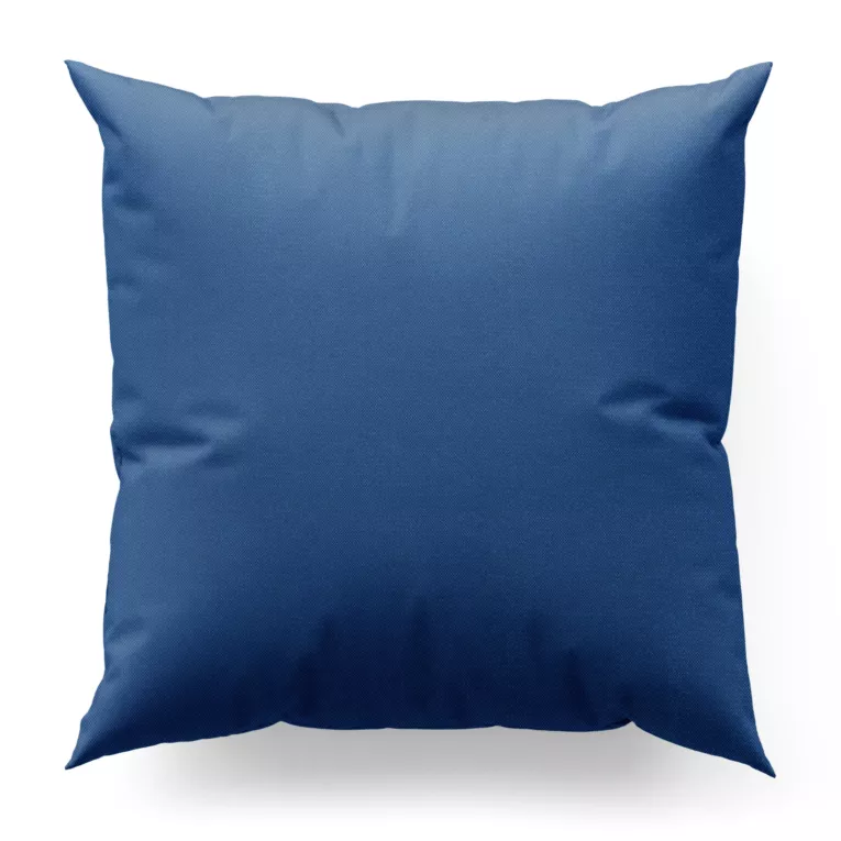 Poszewka szyta LUXOR ciemnoniebieska z eleganckiej lśniącej tkaniny o drobnym splocie
