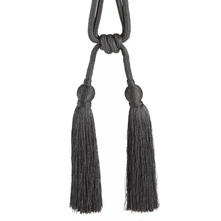 Upinacz do zasłon i firan stalowy TERESA sznur z dwoma chwostami 50 cm Eurofirany