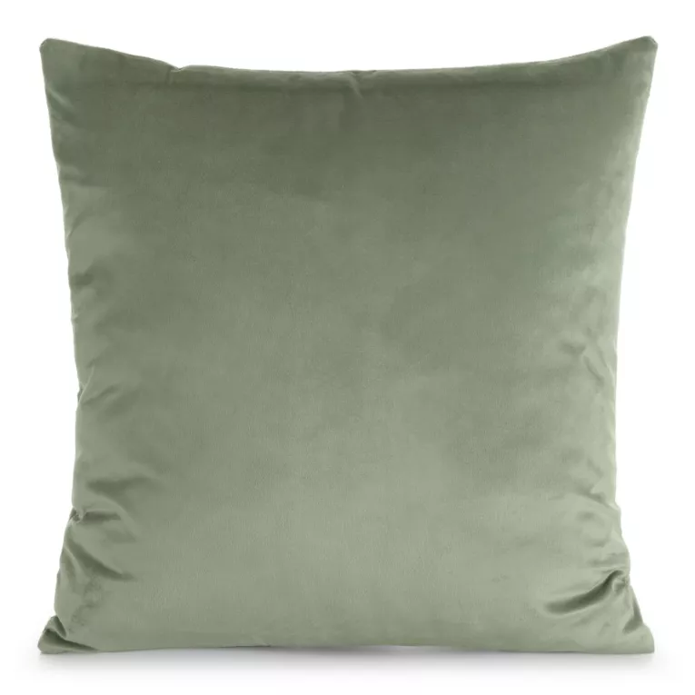 Poszewka na poduszkę 45x45 cm welwetowa o delikatnym połysku gładka jasnomiętowa GAJA 1 Eurofirany