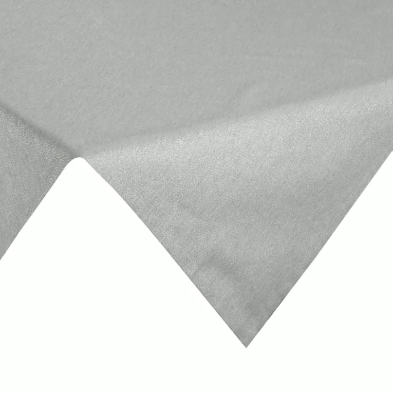 Obrus na stół srebrny 85x85 cm z żakardowej tkaniny FLASH świąteczny