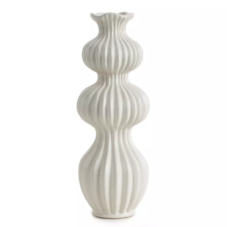 Wazon ceramiczny KIVA o smukłym oryginalnym kształcie  Eurofirany