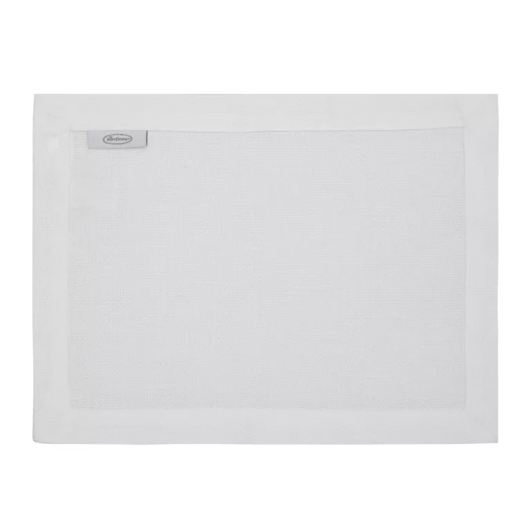 Komplet serwet 4 szt białych 30x40 cm STELLA 2 zdobiony listwą