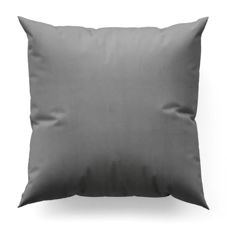 Poszewka na wymiar stalowa z miękkiej tkaniny welwetowej