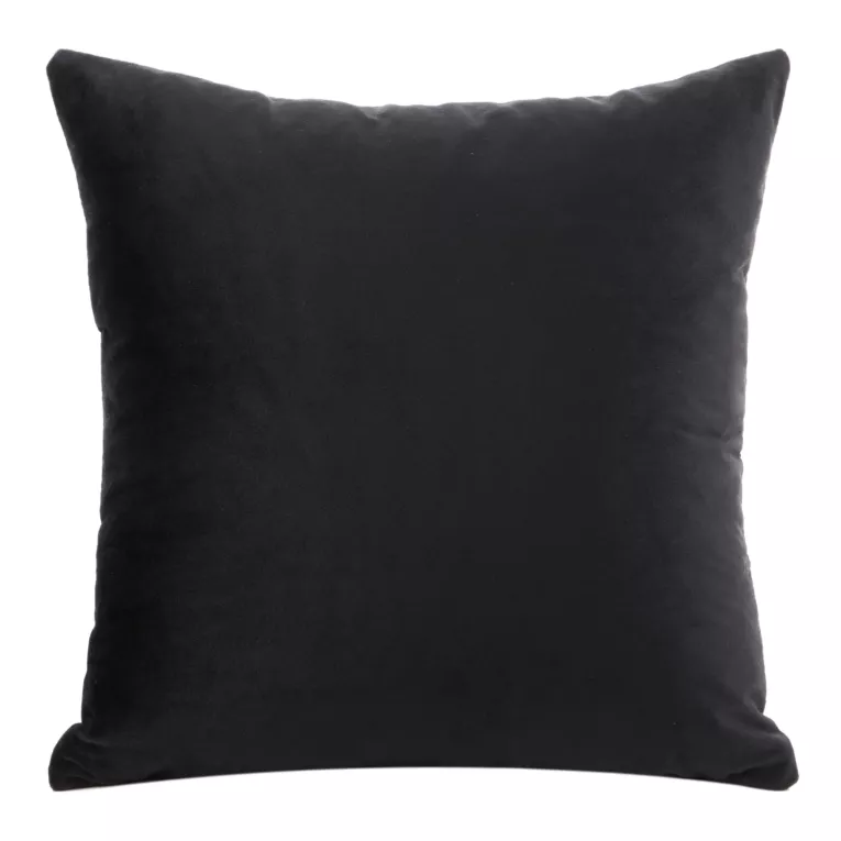 Poszewka na poduszkę 40x40 cm welwetowa z połyskiem miękka i puszysta czarna MELANIE Eurofirany