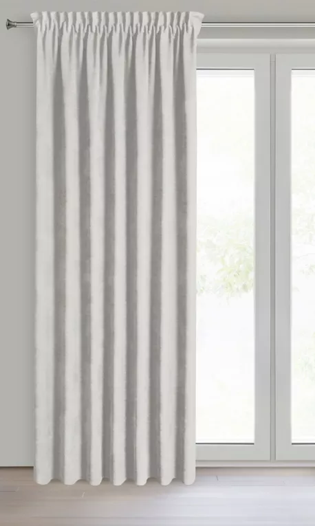 Zasłona jasnoszara z tkaniny welurowej 120x160 cm taśma - Dora Eurofirany