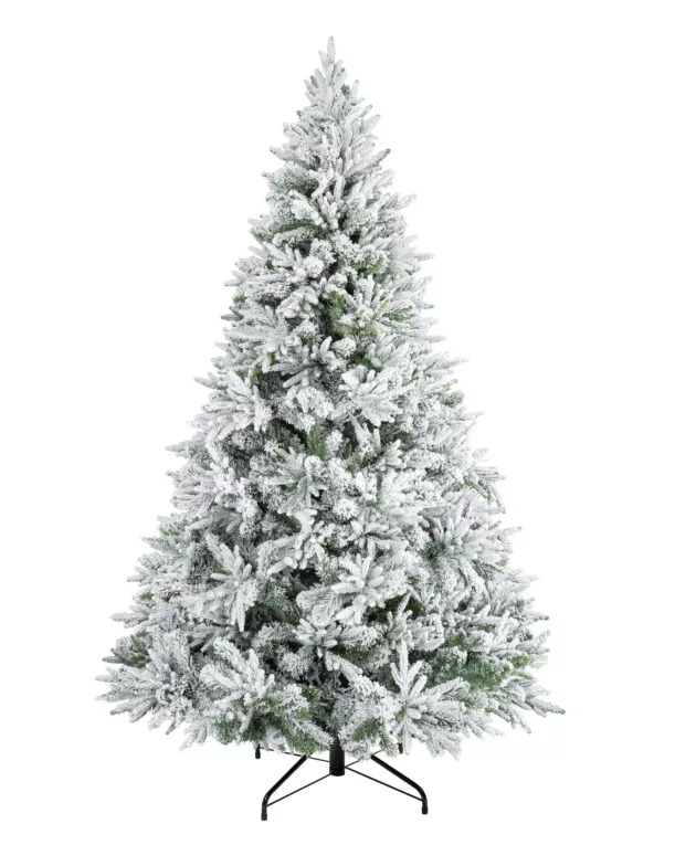 Świerk Ośnieżony sztuczne drzewko choinkowe na metalowym stojaku