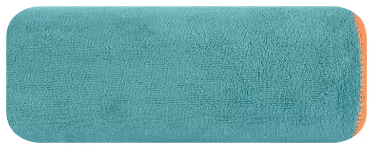 Ręcznik plażowy 80x160 cm z mikrofibry kolor turkusowy szybkoschnący 380 g/m2 IGA Eurofirany
