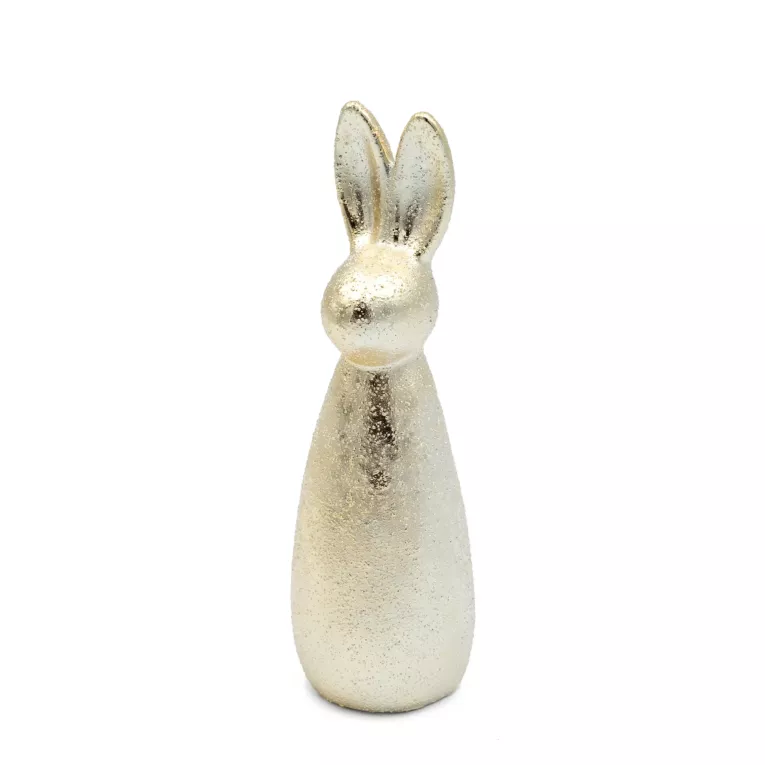 Figurka dekoracyjna wielkanocna ZAJĄCZEK z glinki ceramicznej Eurofirany