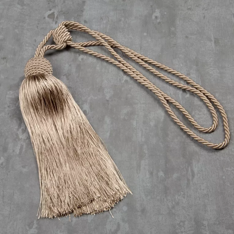 Sznur beżowy ADINA dekoracyjny do upięć z chwostem EUROFIRANY