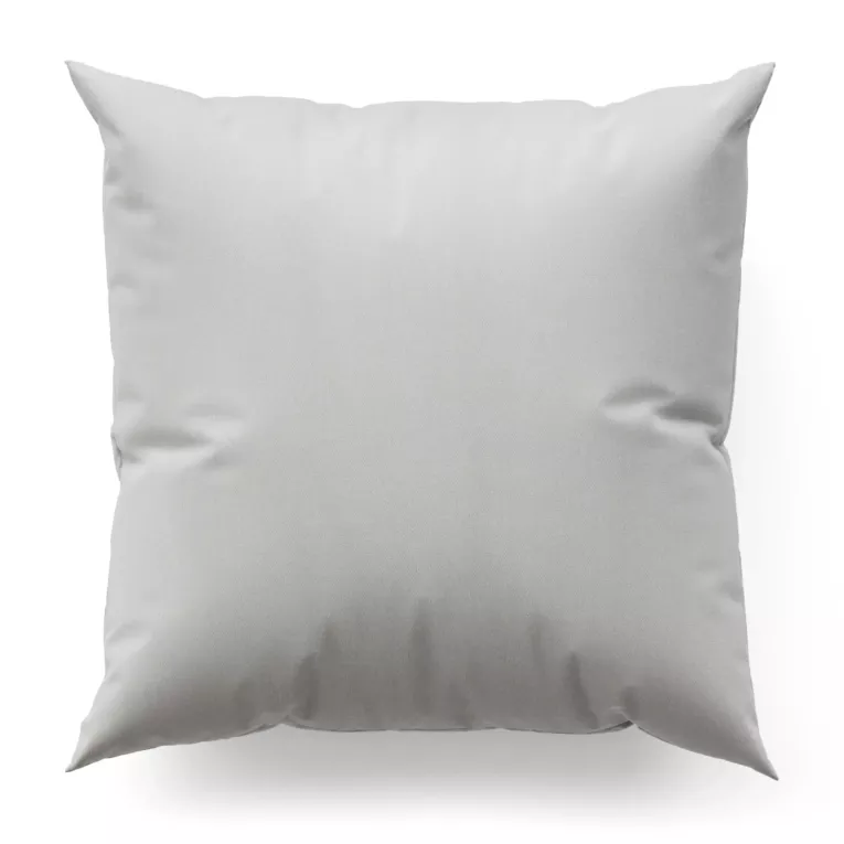 Poszewka szyta kremowa z gładkiej tkaniny obiciowej