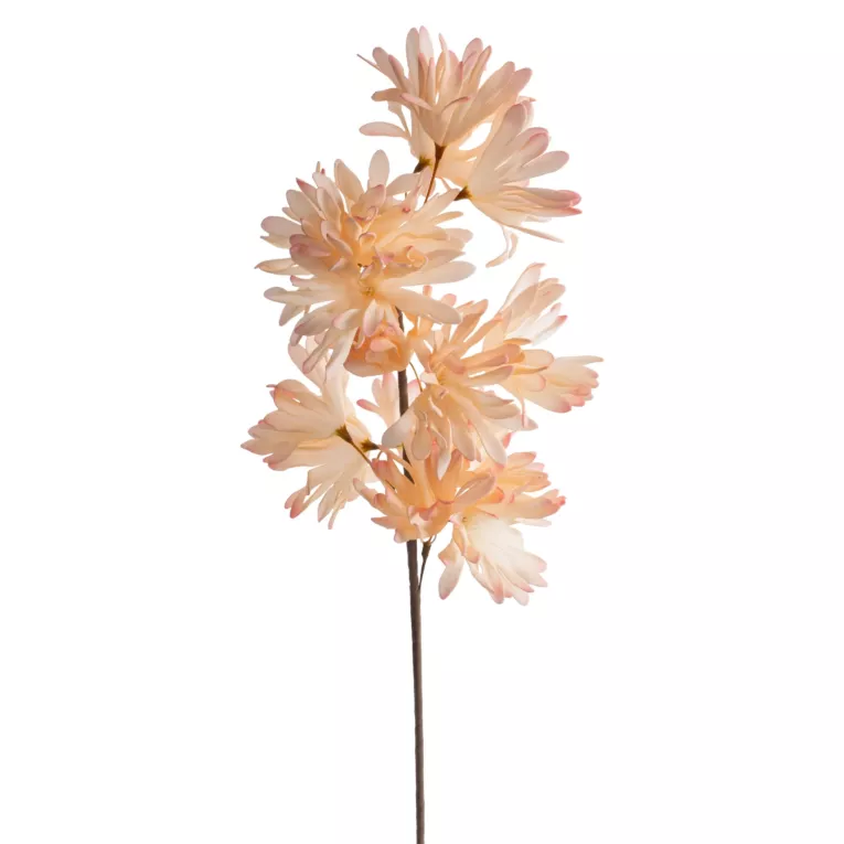 Kwiat sztuczny jasnopomarańczowy z plastycznej pianki foamiran 75 cm Eurofirany