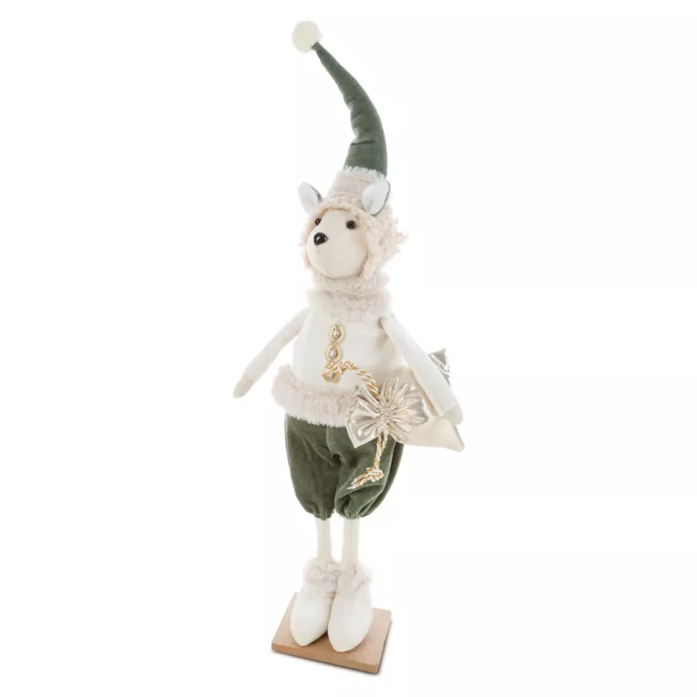 Figurka świąteczna w pastelowych odcieniach Eurofirany