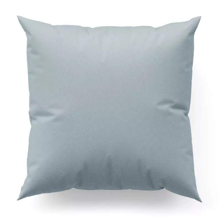 Poszewka szyta jasnoniebieska z gładkiej tkaniny zaciemniającej typu dimout