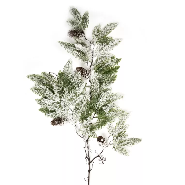 Zimowa gałązka świąteczna z efektem zmrożenia Eurofirany