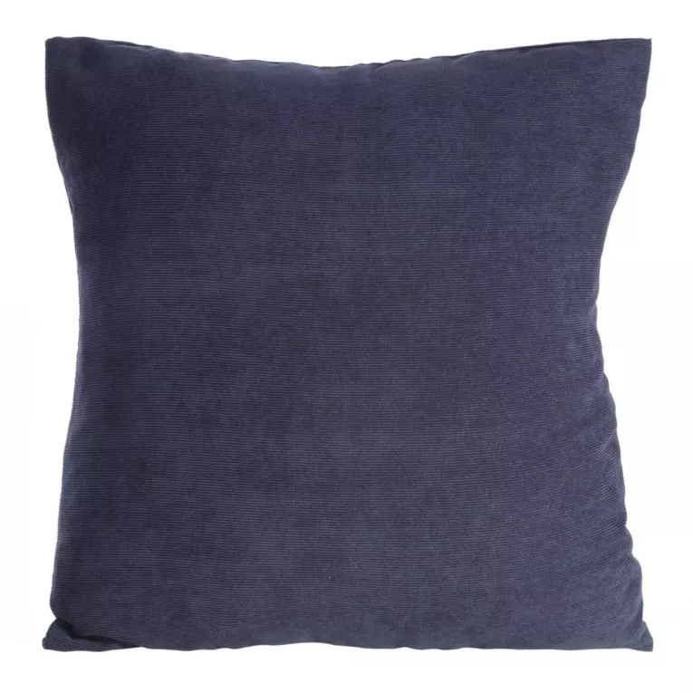 Poszewka na poduszkę 45x45 cm o strukturze sztruksu granatowa granatowa JULIE Eurofirany