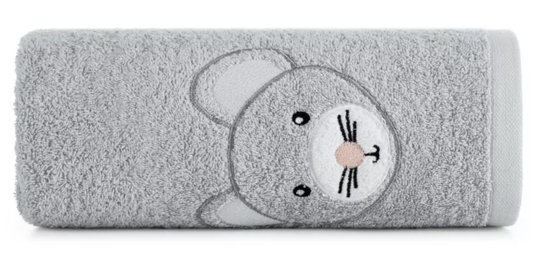 Ręcznik kąpielowy dziecięcy 50x90 cm bawełniany kolor srebrny 450 g/m2 BABY 71 Eurofirany
