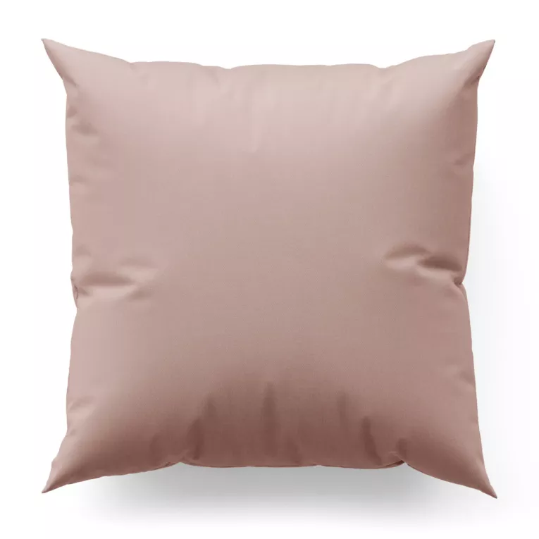 Poszewka szyta pudrowo różowo różowa z gładkiej tkaniny zaciemniającej typu dimout