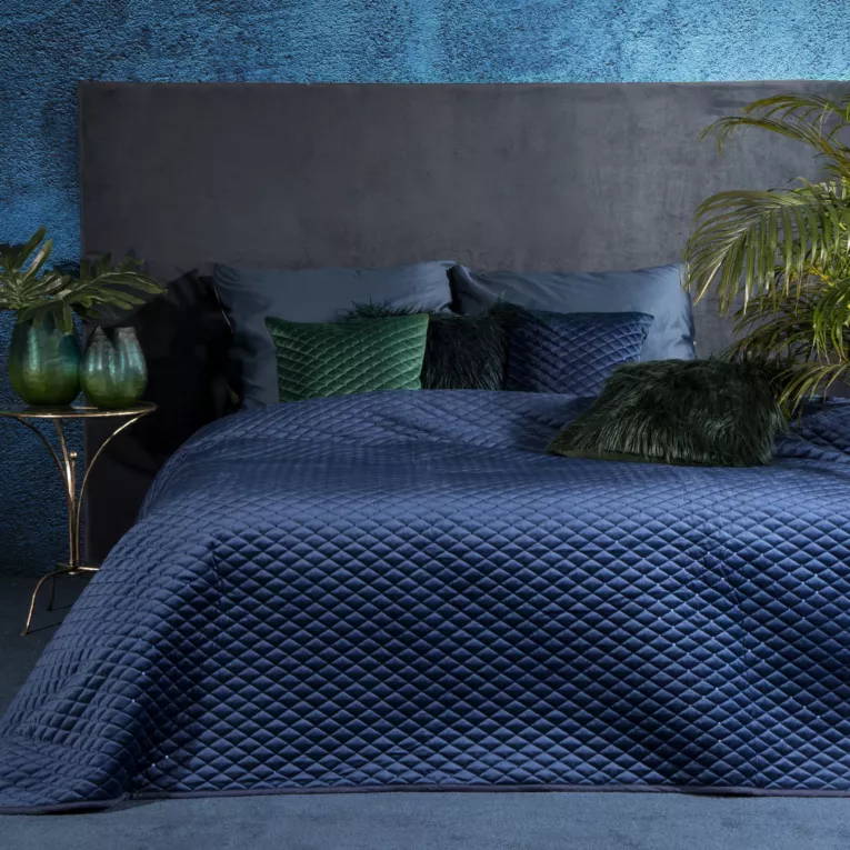 EMINA narzuta na łóżko z welwetu z cekinami Eurofirany