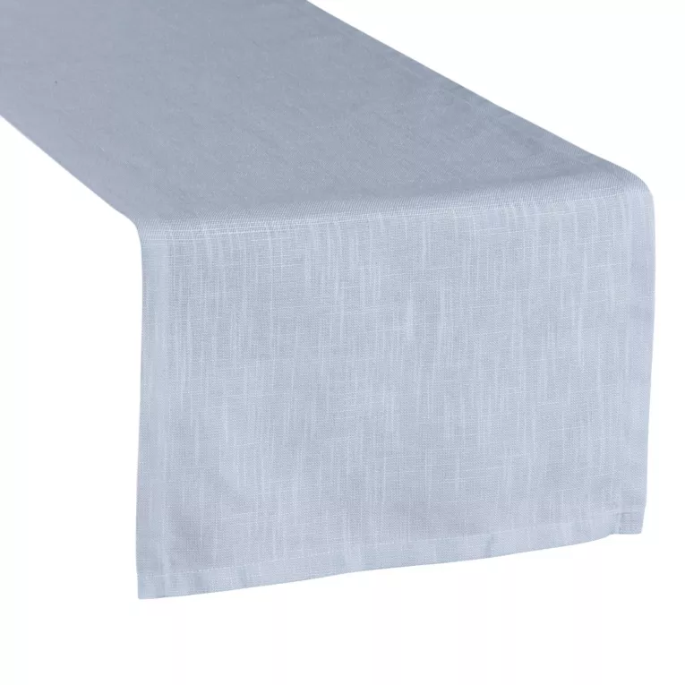 Bieżnik na stół 40x140 cm popielaty SUMMER 8 z gładkiej i miękkiej tkaniny