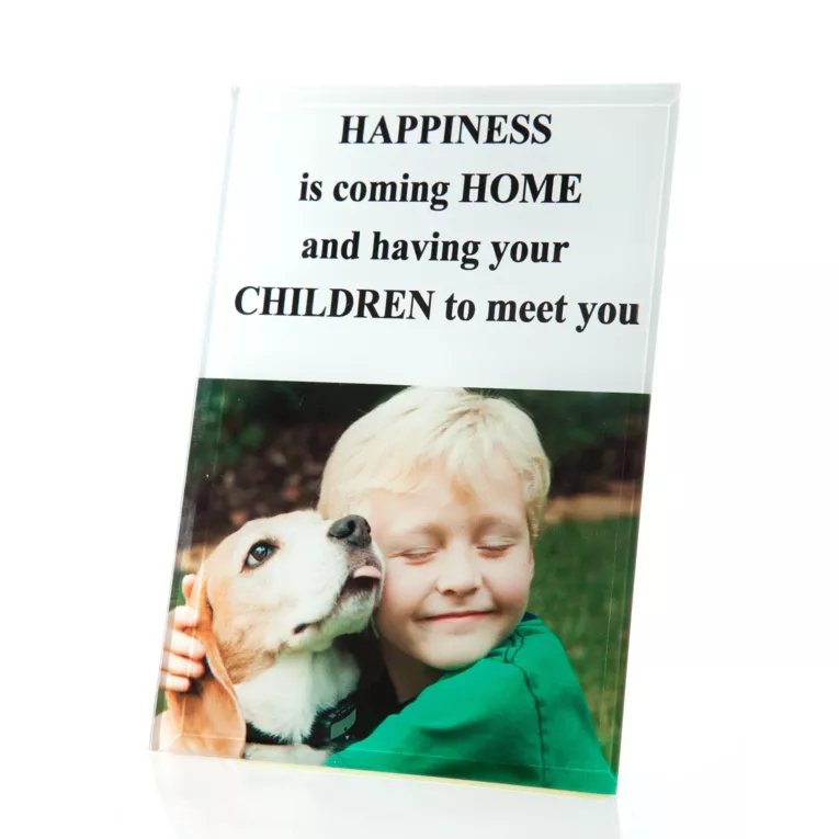 Obrazek dekoracyjny PRINT czarno - biały w szklanej ramce Eurofirany