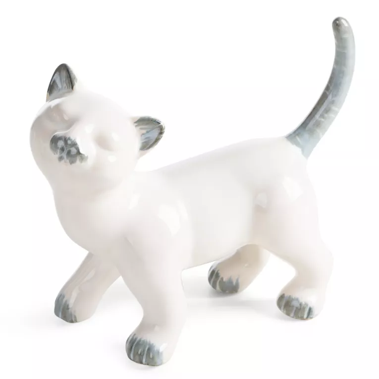 Figurka dekoracyjna kot kremowa 21x9x18 cm AVANI Eurofirany