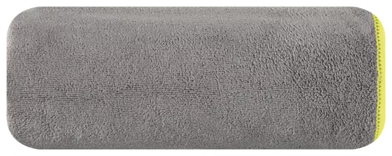 Ręcznik plażowy 80x160 cm z mikrofibry kolor stalowy szybkoschnący 380 g/m2 IGA Eurofirany